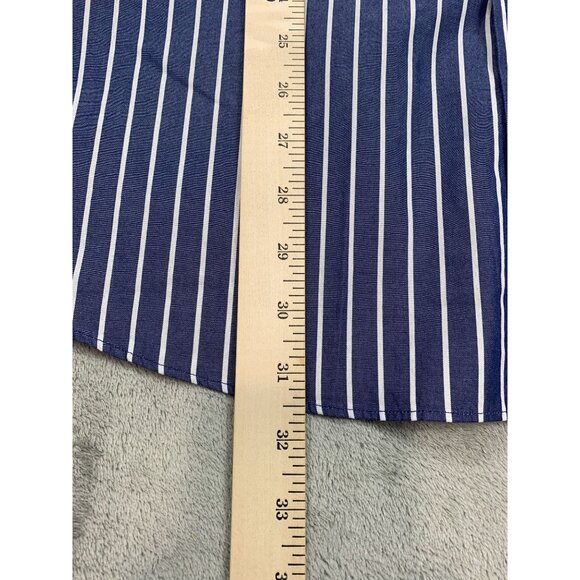 Tommy Hilfiger Slim Fit Men's 17 1/2 34-35 Striped Button Down Dress Shirt - Picture 5 of 8